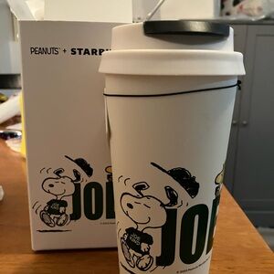 Starbucks Peanuts Joe Cool Mug - White and Black